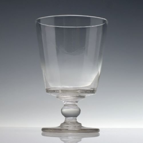 LARGE 19TH CENTURY BUCKET BOWL GLASS RUMMER C1820 - ADDITIONAL PHOTO 1