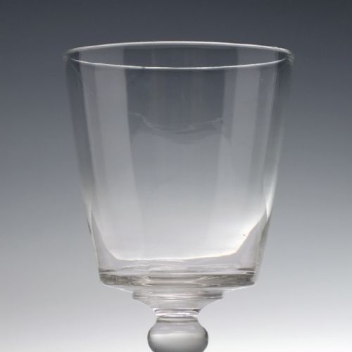 LARGE 19TH CENTURY BUCKET BOWL GLASS RUMMER C1820 - ADDITIONAL PHOTO 2