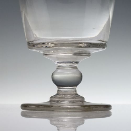 LARGE 19TH CENTURY BUCKET BOWL GLASS RUMMER C1820 - ADDITIONAL PHOTO 3