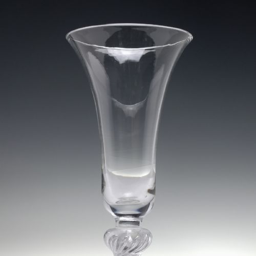 TALL GEORGIAN DOUBLE KNOP AIR TWIST ALE GLASS C1750 - ADDITIONAL PHOTO 2
