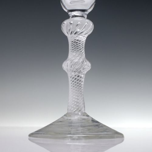 TALL GEORGIAN DOUBLE KNOP AIR TWIST ALE GLASS C1750 - ADDITIONAL PHOTO 3