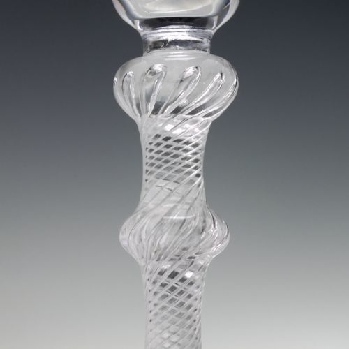 TALL GEORGIAN DOUBLE KNOP AIR TWIST ALE GLASS C1750 - ADDITIONAL PHOTO 4
