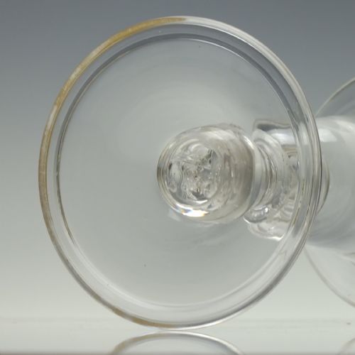 LARGE GEORGE V CORONATION GLASS COIN GOBLET C1911 - ADDITIONAL PHOTO 3