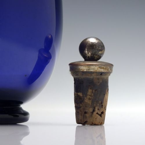 RARE 19TH CENTURY BRISTOL BLUE CLARET JUG C1840 - ADDITIONAL PHOTO 5