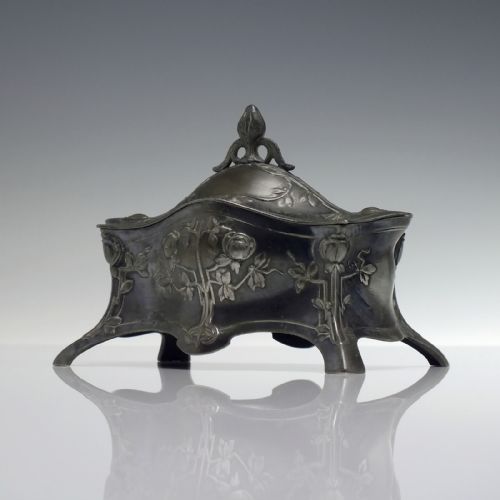 WMF ART NOUVEAU SILVER PLATED JEWELLERY BOX C1910 - ADDITIONAL PHOTO 2