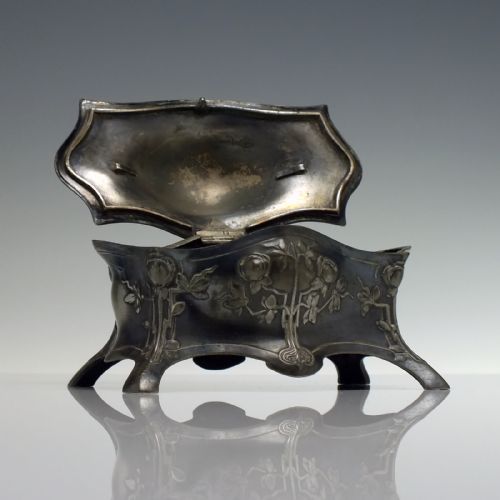 WMF ART NOUVEAU SILVER PLATED JEWELLERY BOX C1910 - ADDITIONAL PHOTO 4