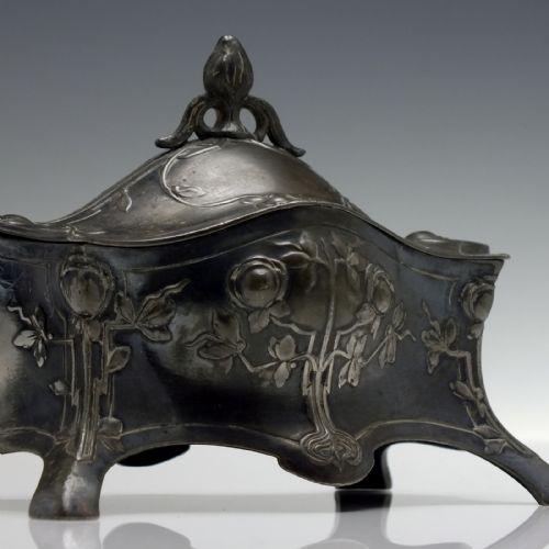 WMF ART NOUVEAU SILVER PLATED JEWELLERY BOX C1910 - ADDITIONAL PHOTO 5