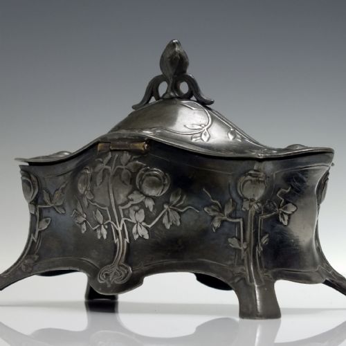 WMF ART NOUVEAU SILVER PLATED JEWELLERY BOX C1910 - ADDITIONAL PHOTO 6