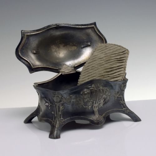 WMF ART NOUVEAU SILVER PLATED JEWELLERY BOX C1910 - ADDITIONAL PHOTO 9