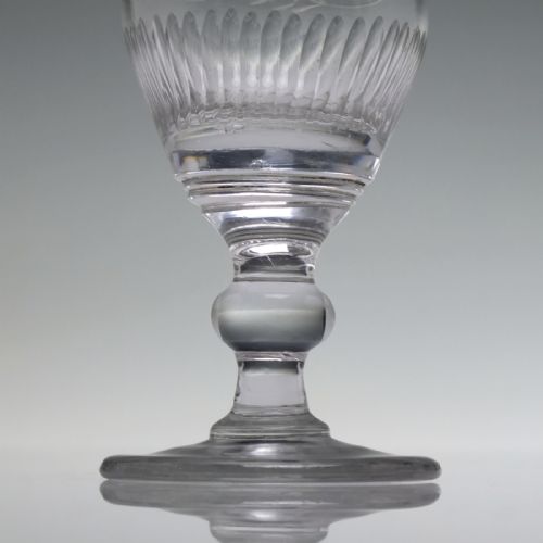 SET OF FOUR 19TH CENTURY SCOTTISH THISTLE ENGRAVED PORT GLASSES C1810 - ADDITIONAL PHOTO 6