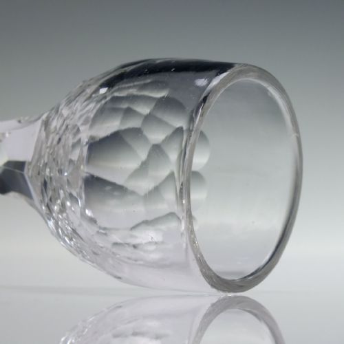 GEORGIAN FACET CUT WINE GLASS C1780 - ADDITIONAL PHOTO 6