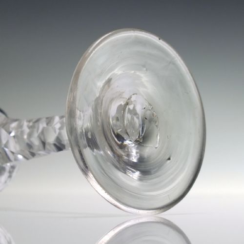 GEORGIAN FACET CUT WINE GLASS C1780 - ADDITIONAL PHOTO 7