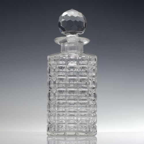 LARGE VICTORIAN PRISM CUT WHISKY DECANTER C1870 - ADDITIONAL PHOTO 1
