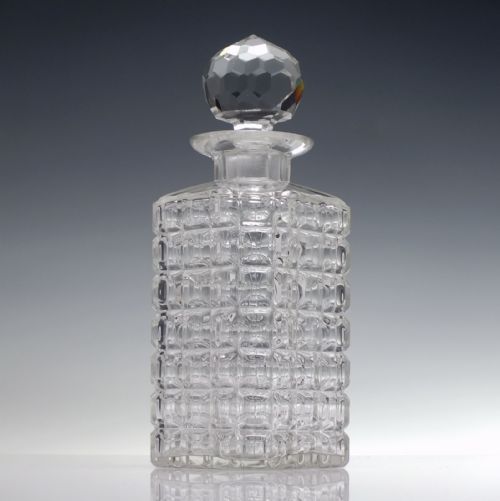 LARGE VICTORIAN PRISM CUT WHISKY DECANTER C1870 - ADDITIONAL PHOTO 2