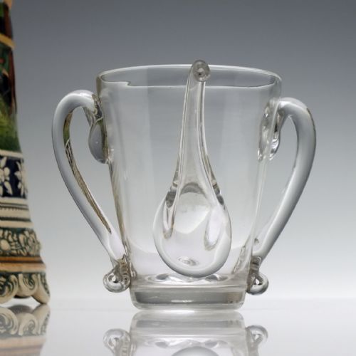 rare 18th century glass posset glass c1770 - CATEGORY: ANTIQUE GLASS - DATED GEORGIAN