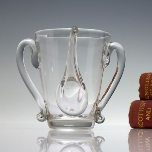 RARE 18TH CENTURY GLASS POSSET GLASS C1770 - ADDITIONAL PHOTO 1