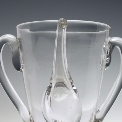 RARE 18TH CENTURY GLASS POSSET GLASS C1770 - ADDITIONAL PHOTO 4