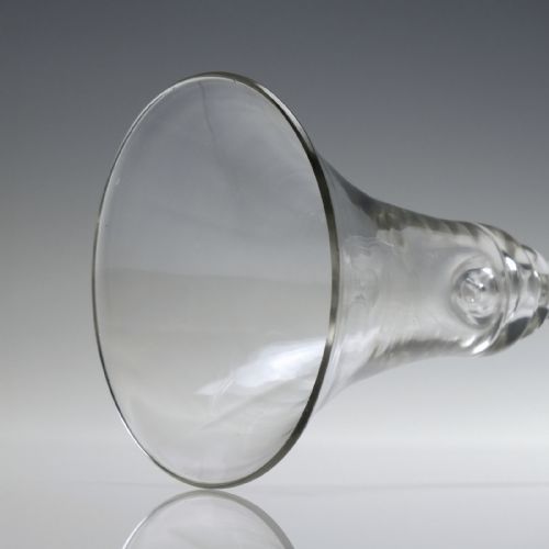 18TH CENTURY BALUSTROID WINE GLASS C1730 - ADDITIONAL PHOTO 5