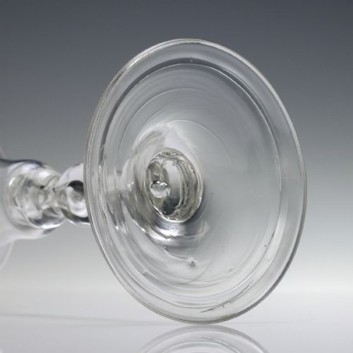 18TH CENTURY BALUSTROID WINE GLASS C1730 - ADDITIONAL PHOTO 6