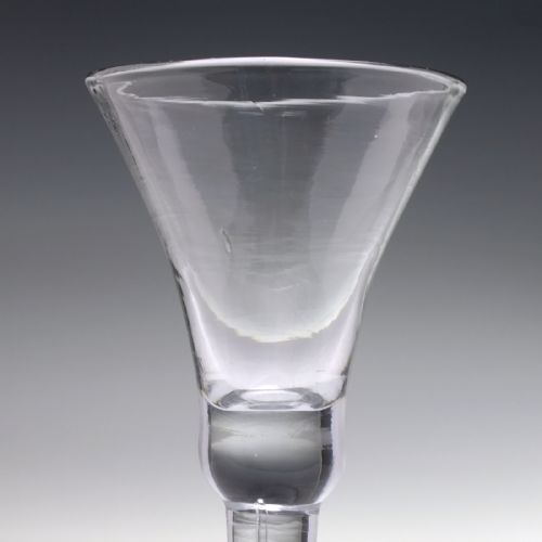 GEORGIAN BALUSTROID WINE GLASS C1740 - ADDITIONAL PHOTO 1