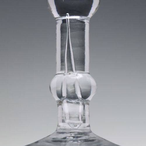 GEORGIAN BALUSTROID WINE GLASS C1740 - ADDITIONAL PHOTO 3
