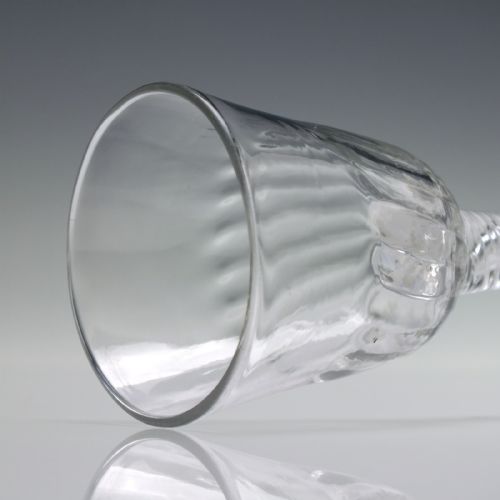 18TH CENTURY DOUBLE SERIES AIR TWIST WINE GLASS C1750 - ADDITIONAL PHOTO 5