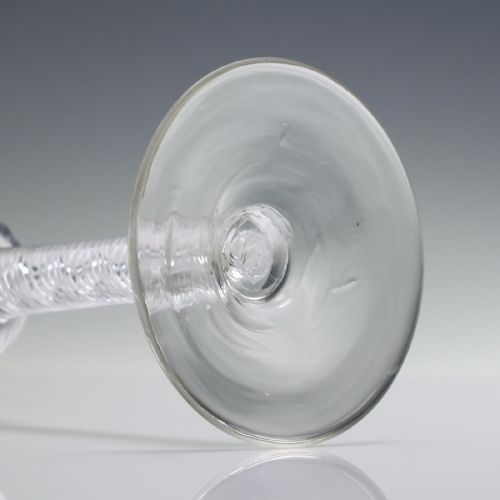 18TH CENTURY DOUBLE SERIES AIR TWIST WINE GLASS C1750 - ADDITIONAL PHOTO 6