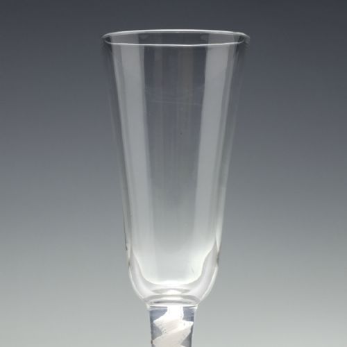 GEORGIAN OPAQUE TWIST ALE GLASS C1760 - ADDITIONAL PHOTO 1