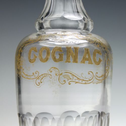RARE SET OF THREE GERMAN GILDED LIQUEUR GLASS DECANTERS C1880 - ADDITIONAL PHOTO 6