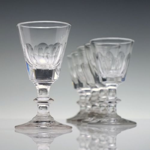 SIX GEORGIAN REGENCY WHISKY DRAM GLASSES C1820 - ADDITIONAL PHOTO 1