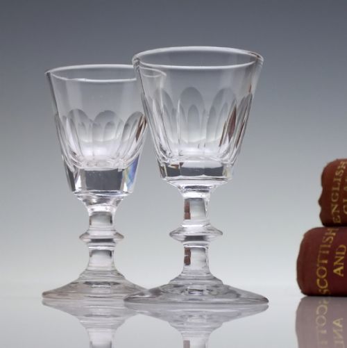 SIX GEORGIAN REGENCY WHISKY DRAM GLASSES C1820 - ADDITIONAL PHOTO 2