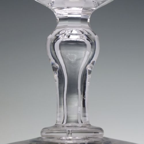 PAIR OF 19TH CENTURY HOLLOW STEM GLASS RUMMERS C1870 - ADDITIONAL PHOTO 6