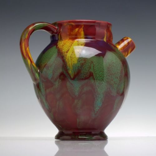 LINTHORPE STYLE POTTERY WINE JUG C1885 - ADDITIONAL PHOTO 3
