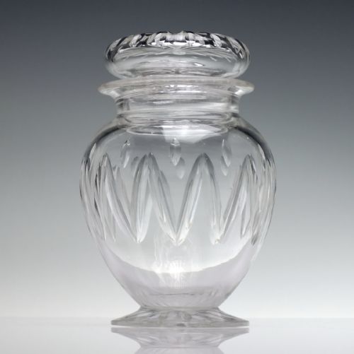 VICTORIAN GLASS PICKLE JAR C1900 - ADDITIONAL PHOTO 1