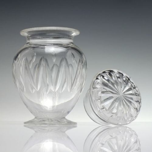 VICTORIAN GLASS PICKLE JAR C1900 - ADDITIONAL PHOTO 2