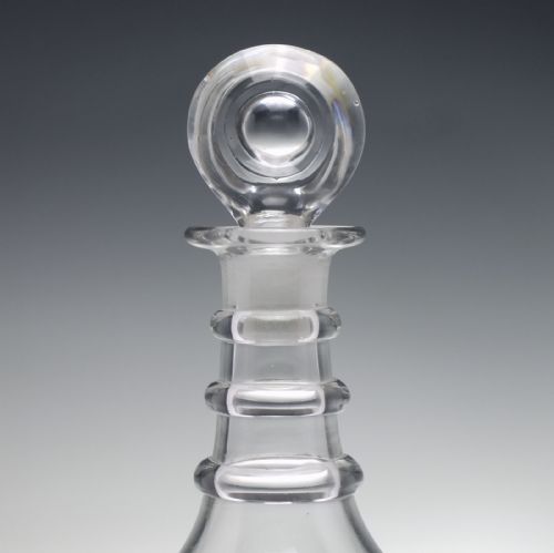 19TH CENTURY CUT GLASS DECANTER C1830 - ADDITIONAL PHOTO 2