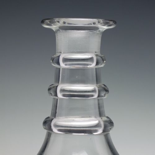19TH CENTURY CUT GLASS DECANTER C1830 - ADDITIONAL PHOTO 4