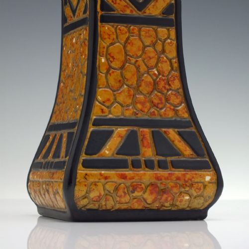 ENGLISH ART DECO PEBBLE POTTERY GARNITURE C193233 - ADDITIONAL PHOTO 4
