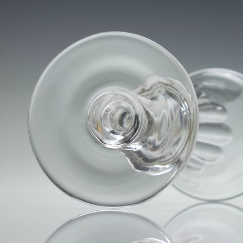 PAIR ANTIQUE 19TH CENTURY REGENCY CHAMPAGNE GLASSES C1820 - ADDITIONAL PHOTO 5