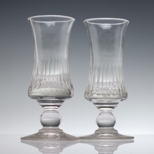 PAIR ANTIQUE 19TH CENTURY FRENCH ABSINTH GLASSES C1850 - ADDITIONAL PHOTO 1