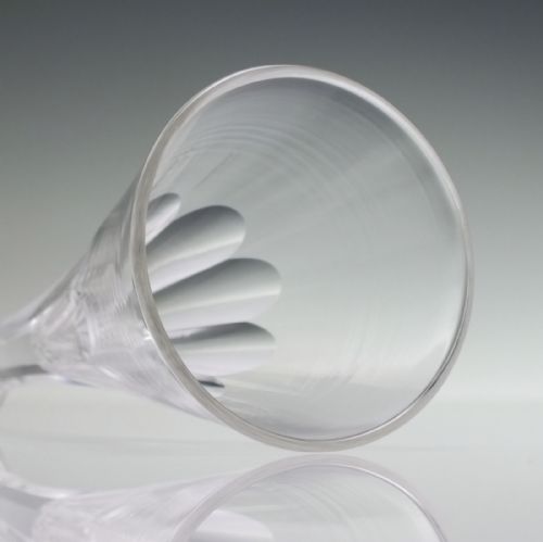 VICTORIAN SLICE CUT COACHING OR STIRRUP GLASS C1860 - ADDITIONAL PHOTO 2