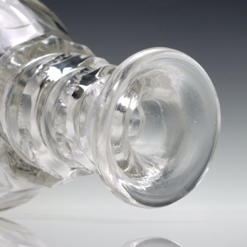 LARGE MAGNUM SIZED EDWARDIAN CUT GLASS DECANTER C1910 - ADDITIONAL PHOTO 5
