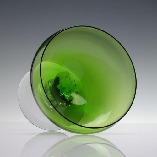 FOUR VINTAGE GREEN GLASS SWEETMEATS C1955 - ADDITIONAL PHOTO 4