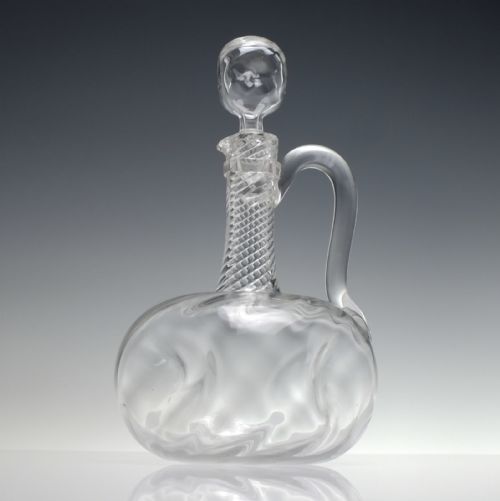 RARE SET OF MATCHING WRYTHEN GLASS DECANTERS AND CLARET JUG C1900 - ADDITIONAL PHOTO 1
