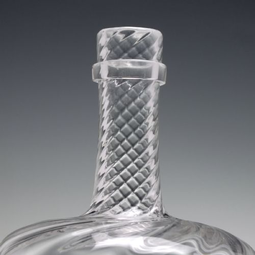 RARE SET OF MATCHING WRYTHEN GLASS DECANTERS AND CLARET JUG C1900 - ADDITIONAL PHOTO 4