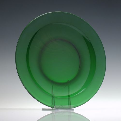 SIX ANTIQUE BRISTOL GREEN PLATES PLATES C19001930 - ADDITIONAL PHOTO 3