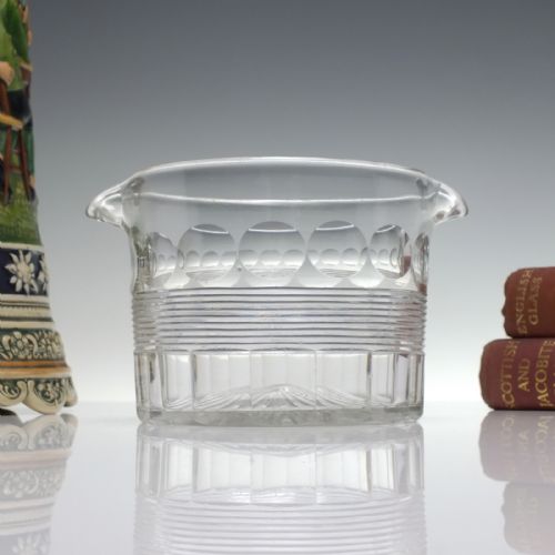 unusual georgian glass wine rinser c1820 - CATEGORY: ANTIQUE GLASS - DATED GEORGIAN