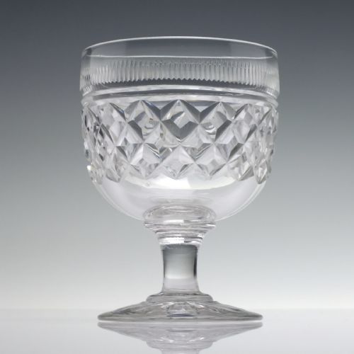 FOUR ANGLO IRISH GLASS RUMMERS C1820 - ADDITIONAL PHOTO 1