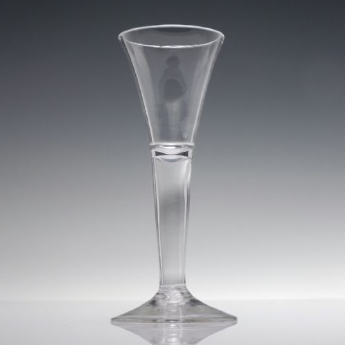 ANTIQUE 18TH CENTURY GEORGIAN HOLLOW STEM EXCISE WINE GLASS C1750 - ADDITIONAL PHOTO 1