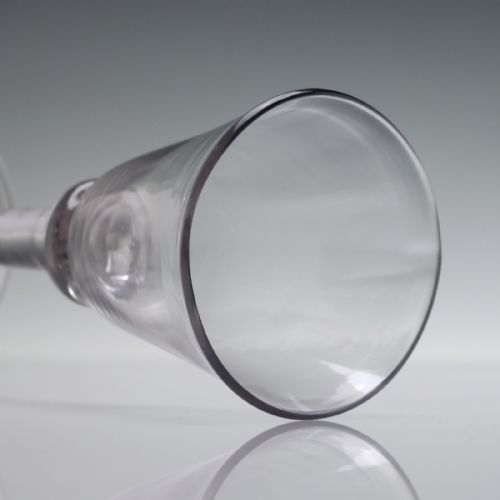 18TH CENTURY BALUSTROID WINE GLASS C1740 - ADDITIONAL PHOTO 4
